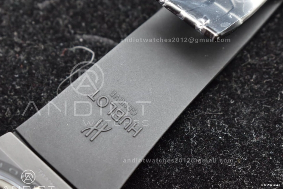 Strap Titanium 1:1 Black Best Unico Skeleton Edition Dial Sporty Bang Big Black On ZF 898 Rubber Hublot A 1224